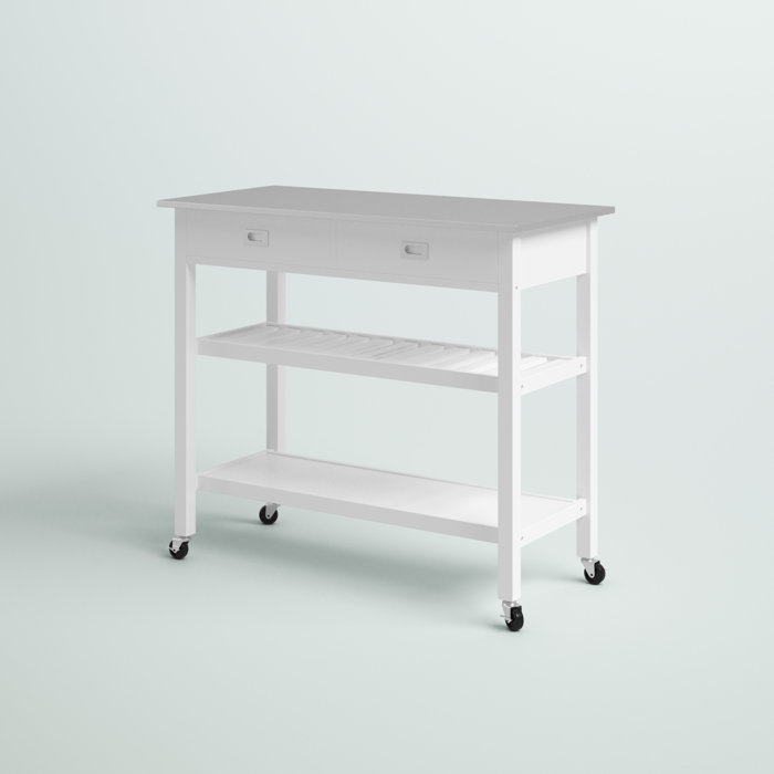 Mercury Row® Ansell Metal Kitchen Island & Reviews Wayfair